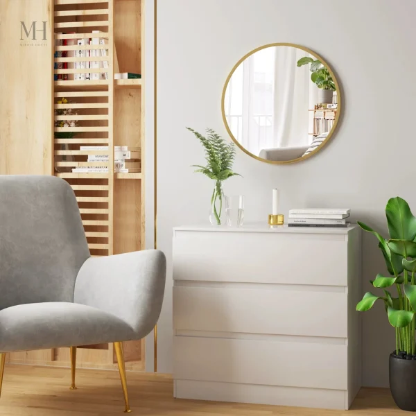 Miroir rond 60 cm, pièce maîtresse pour votre décoration