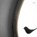 Miroir Rond en Bois - Idéal pour Créer une Atmosphère Accueillante