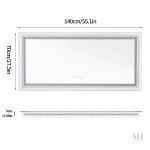 Miroir moderne 140x70 cm avec éclairage LED