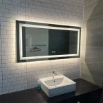 Miroir LED pour salle de bain, 140x70 cm, pratique et élégant