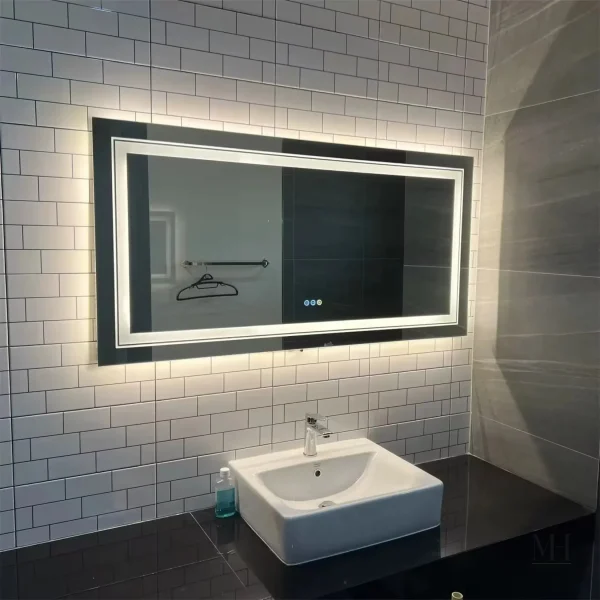 Miroir LED pour salle de bain, 140x70 cm, pratique et élégant
