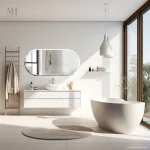 Grand miroir classe pour décoration intérieure