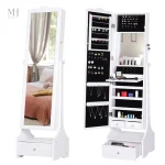 Miroir intégral et espace de rangement pour bijoux
