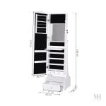 Rangement efficace pour bijoux dans un miroir