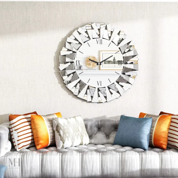 Miroir horloge pour une touche contemporaine à votre déco
