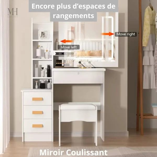 Meuble avec éclairage pour un look éclatant