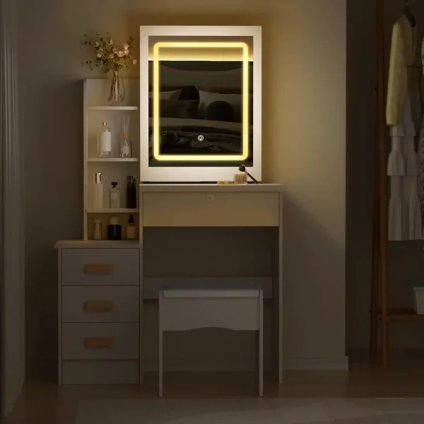 Éclairage LED pour une application de maquillage précise