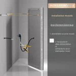 Miroir 120x60 LED, idéal pour la salle de bain élégante