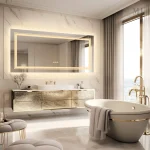 Miroir design LED 120x60 avec fonctionnalité anti-buée