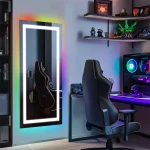Miroir Bluetooth avec éclairage RGB pour ambiance personnalisée