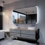 Miroir lumineux 2m x 1m pour décoration salle de bain