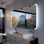 Miroir salle de bain avec éclairage LED intégré 2m x 1m