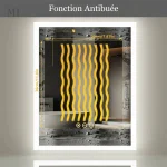 Miroir salle de bain lumineux avec fonction antibuée