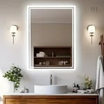 Miroir LED antibuée pour usage quotidien