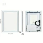 Miroir décoratif salle de bain avec éclairage moderne