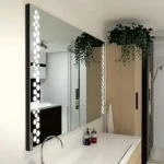 Miroir antibuée 80x100 cm, idéal pour les espaces humides
