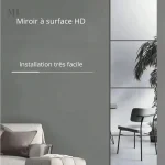 Panneaux de miroir 20x20 cm sans perçage