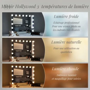Éclairage parfait pour un maquillage sans défaut