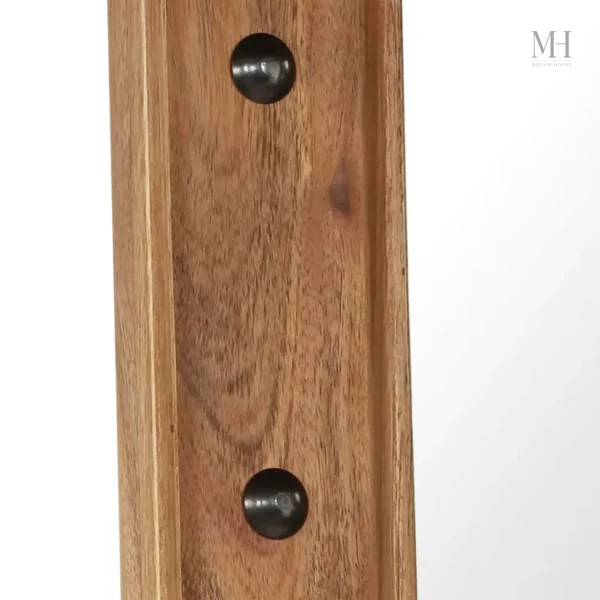Miroir en acacia massif au design moderne