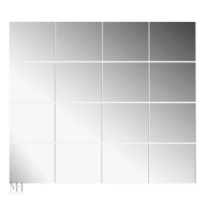 Miroir Adhésif Pratique 30x36 cm, Facile à Installer