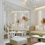 Miroir mural adhésif décoratif motif branches