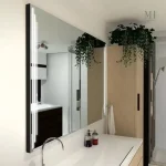 Miroir LED anti-buée 120x60 cm tactile pour salle de bain