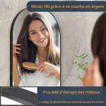 Miroir mural style verrière, design puissant et saisissant
