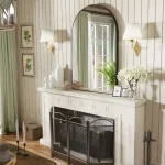 Miroir au cadre industriel, style vintage chic
