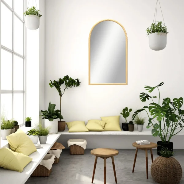 miroir-arche-bois-1 Miroir Arche Bois Naturel 110×65 cm