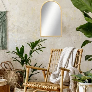 Miroir contemporain en forme d'arche pour décoration intérieure