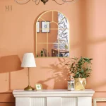 Miroir doré 60x91 cm au design élégant
