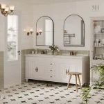 Miroir avec cadre en aluminium léger