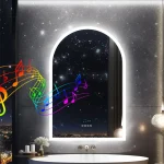 Miroir antibuée avec éclairage LED intégré