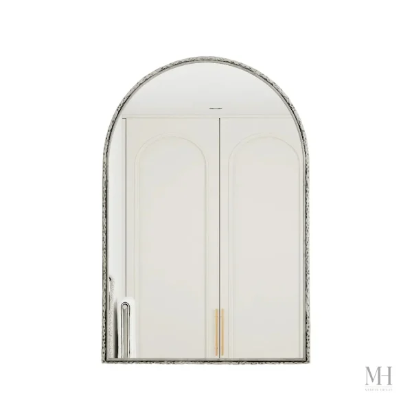 Miroir en Métal Martelé pour Une Décoration Chic