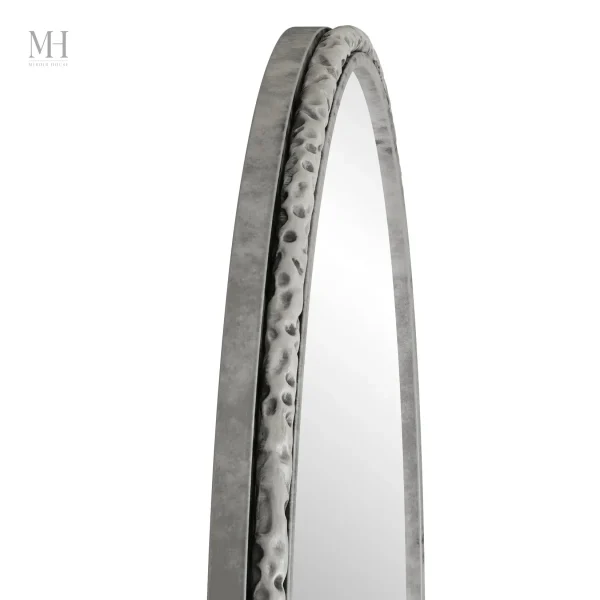 Miroir Rectangulaire Argenté pour Intérieur Moderne