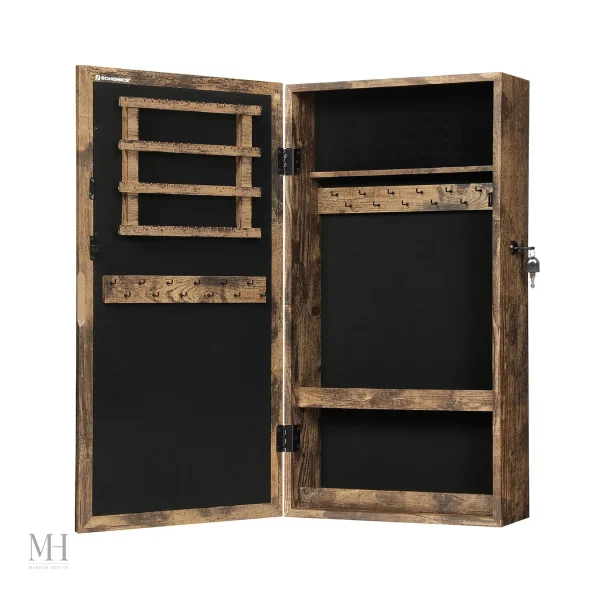 Solution de rangement murale pour bijoux et miroirs