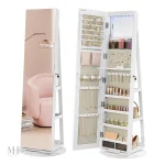 Armoire à bijoux miroir décorative avec éclairage intégré