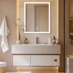 Miroir pratique avec rangement optimal intégré