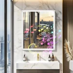 Élégant miroir armoire pour un espace raffiné