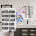 Miroir de salle de bain avec fonctionnalités avancées