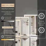 Armoire miroir alliant style et efficacité de rangement