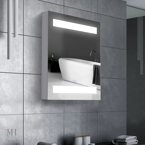 miroir-armoire-salle-de-bain-lumineux-1 Miroir armoire salle de bain lumineux 50x60 cm