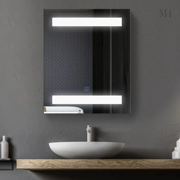 Armoire miroir salle de bain compacte et fonctionnelle
