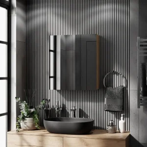 Miroir lumineux 60 cm pour salle de bain pratique