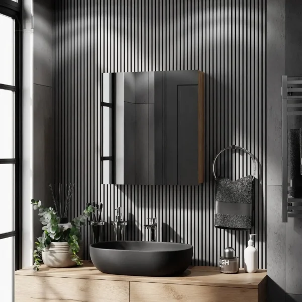 Miroir lumineux 60 cm pour salle de bain pratique