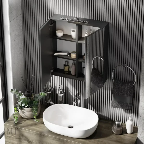Miroir fonctionnel avec éclairage pour un usage quotidien