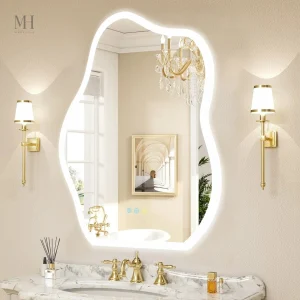 Miroir de salle de bain avec éclairage LED intégré
