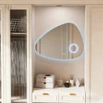 Miroir antibuée lumineux pour salle de bain moderne