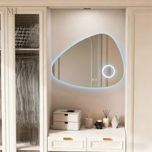 Miroir antibuée lumineux pour salle de bain moderne