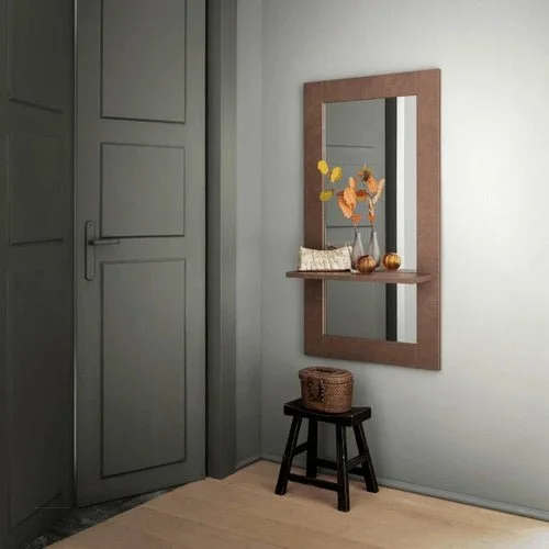 miroir-avec-etagere-1 Miroir design avec étagère pour un intérieur élégant